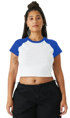 Ladies' Micro Ribbed Raglan Baby Tee -Jiffyshirts Sales Store 7addeb5cd25c73