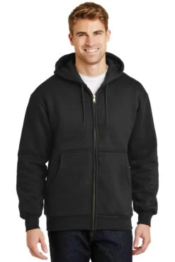 Heavyweight Full-Zip Hooded Sweatshirt With Thermal Lining -Jiffyshirts Sales Store 7b1c0ec530fe05