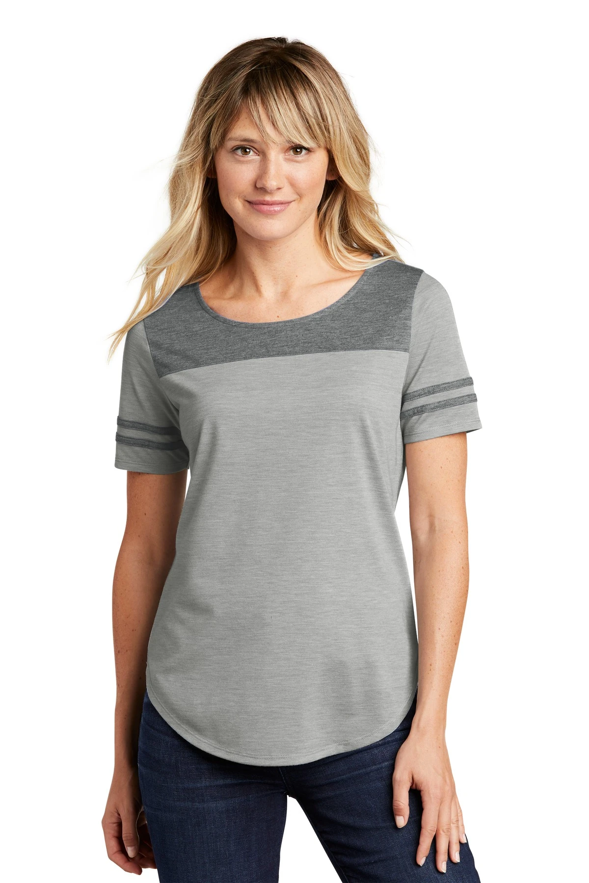 Ladies PosiCharge Tri-Blend Wicking Fan Tee 7 Ladies PosiCharge Tri-Blend Wicking Fan Tee - Image 5