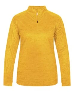 BADGER Women’s Tonal Blend Quarter-Zip Pullover -Jiffyshirts Sales Store 7b81e2de17968b