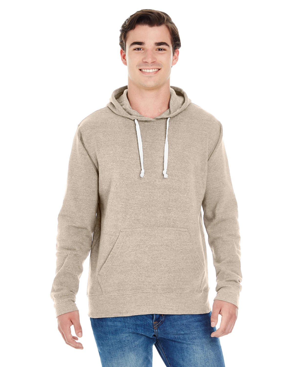 Adult Unisex Triblend Pullover Fleece Hood 7 Adult Unisex Triblend Pullover Fleece Hood - Image 5