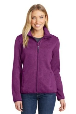 Ladies Sweater Fleece Jacket -Jiffyshirts Sales Store 7c930f8658107e