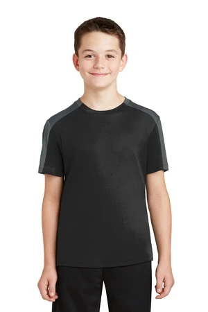 Youth Unisex PosiCharge Competitor Sleeve-Blocked Tee 8 Youth Unisex PosiCharge Competitor Sleeve-Blocked Tee - Image 6