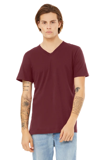 Unisex Jersey Short-Sleeve V-Neck T-Shirt 20 Unisex Jersey Short-Sleeve V-Neck T-Shirt - Image 18