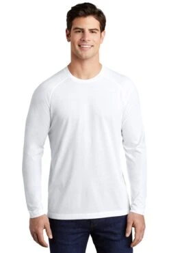Unisex PosiCharge Long Sleeve Tri-Blend Wicking Raglan Tee -Jiffyshirts Sales Store 7d89d1646d0857