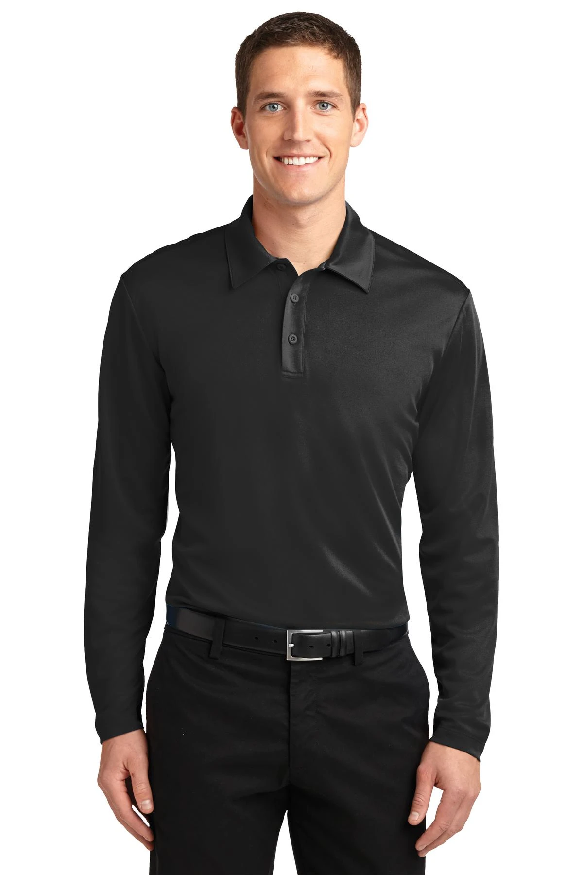 Silk Touch Performance Long Sleeve Polo 7 Silk Touch Performance Long Sleeve Polo - Image 5