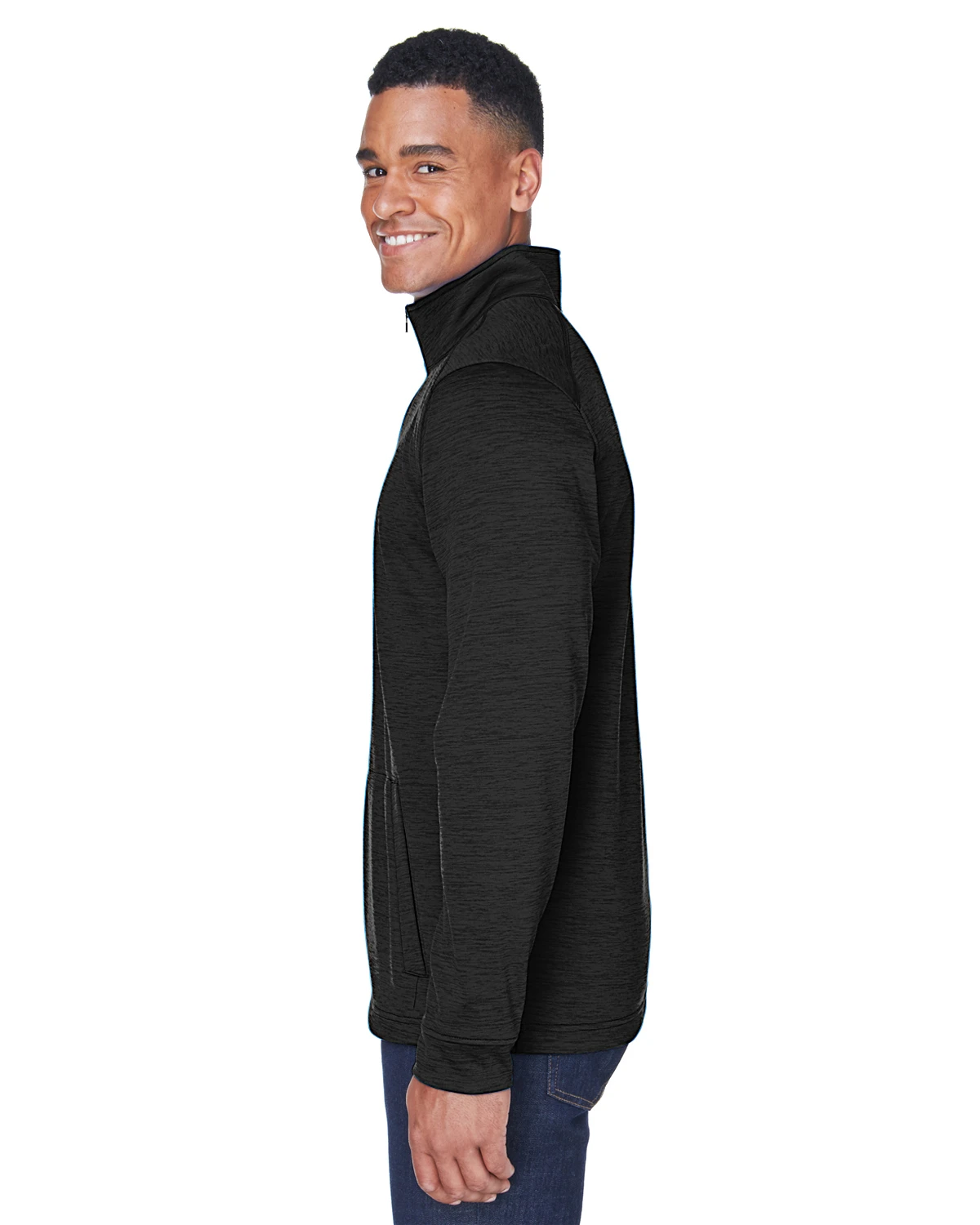 Men's Newbury Mélange Fleece Quarter-Zip 4 Men's Newbury Mélange Fleece Quarter-Zip - Image 2