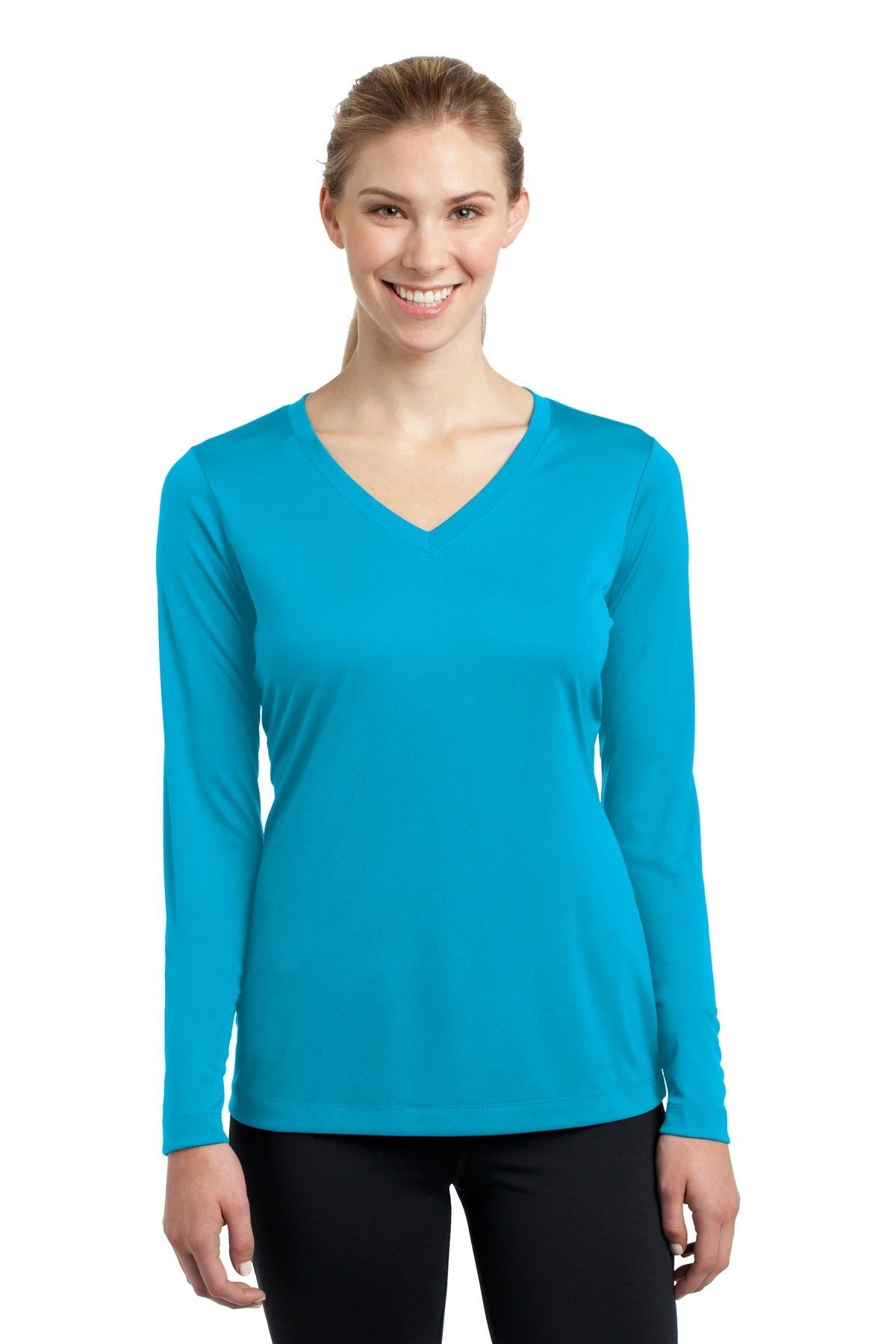 Ladies Long Sleeve PosiCharge Competitor V-Neck Tee 20 Ladies Long Sleeve PosiCharge Competitor V-Neck Tee - Image 18