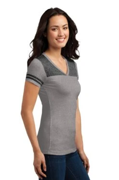 District Ladies' Junior Varsity V-Neck Tee -Jiffyshirts Sales Store 7f209d7c4bb504
