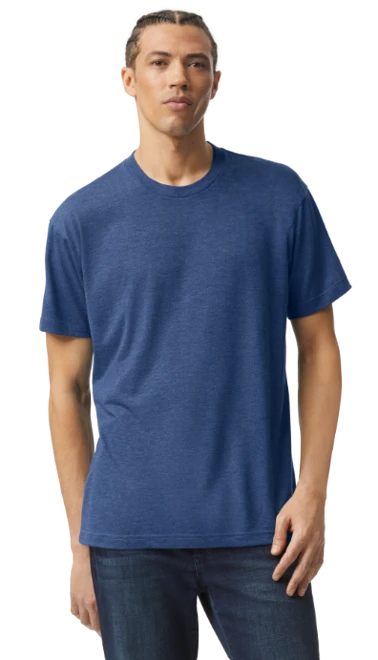 Unisex Triblend USA Made Short-Sleeve Track T-Shirt 3 Unisex Triblend USA Made Short-Sleeve Track T-Shirt