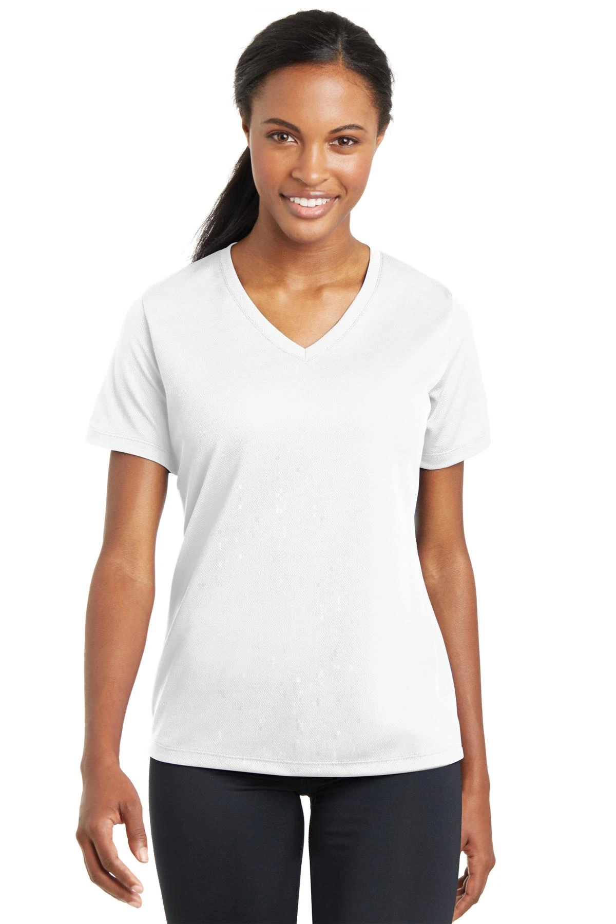 Ladies PosiCharge RacerMesh V-Neck Tee 6 Ladies PosiCharge RacerMesh V-Neck Tee - Image 4