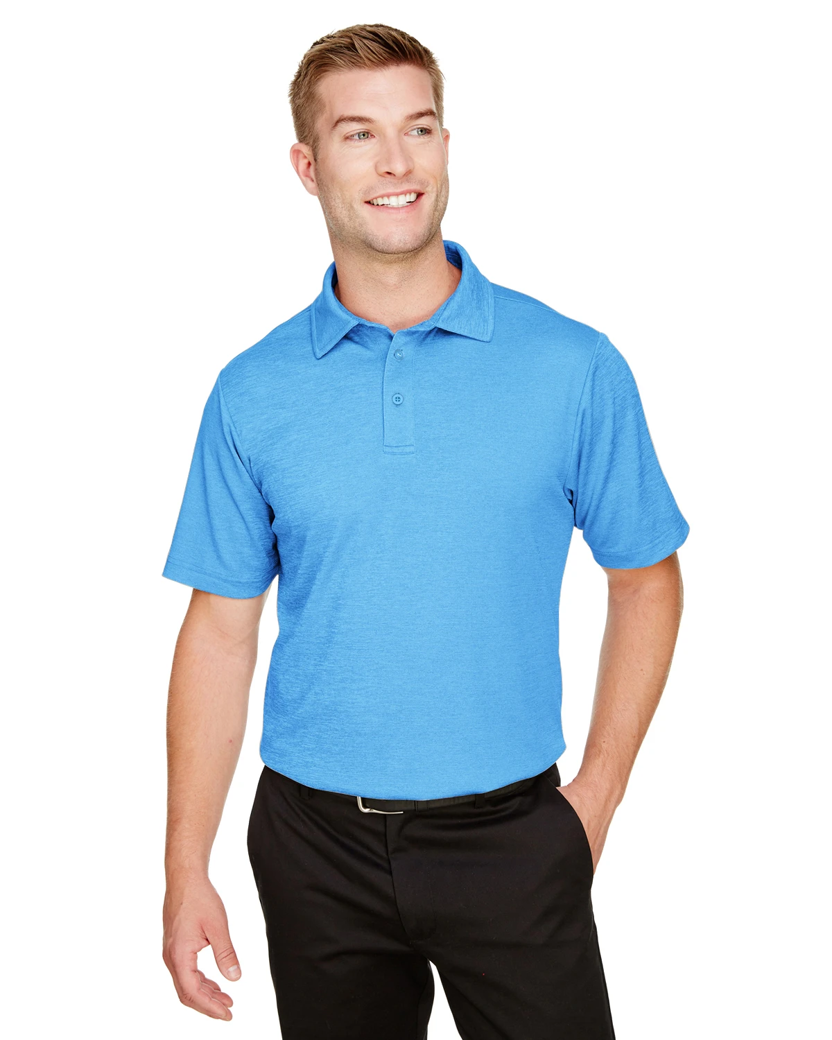 CrownLux Performance™ Men's Address Melange Polo 9 CrownLux Performance™ Men's Address Melange Polo - Image 7