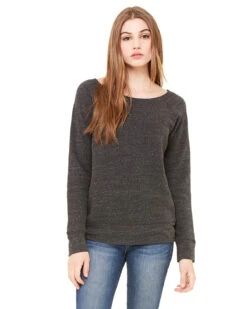 Ladies' Sponge Fleece Wide Neck Sweatshirt -Jiffyshirts Sales Store 80a106c879e860