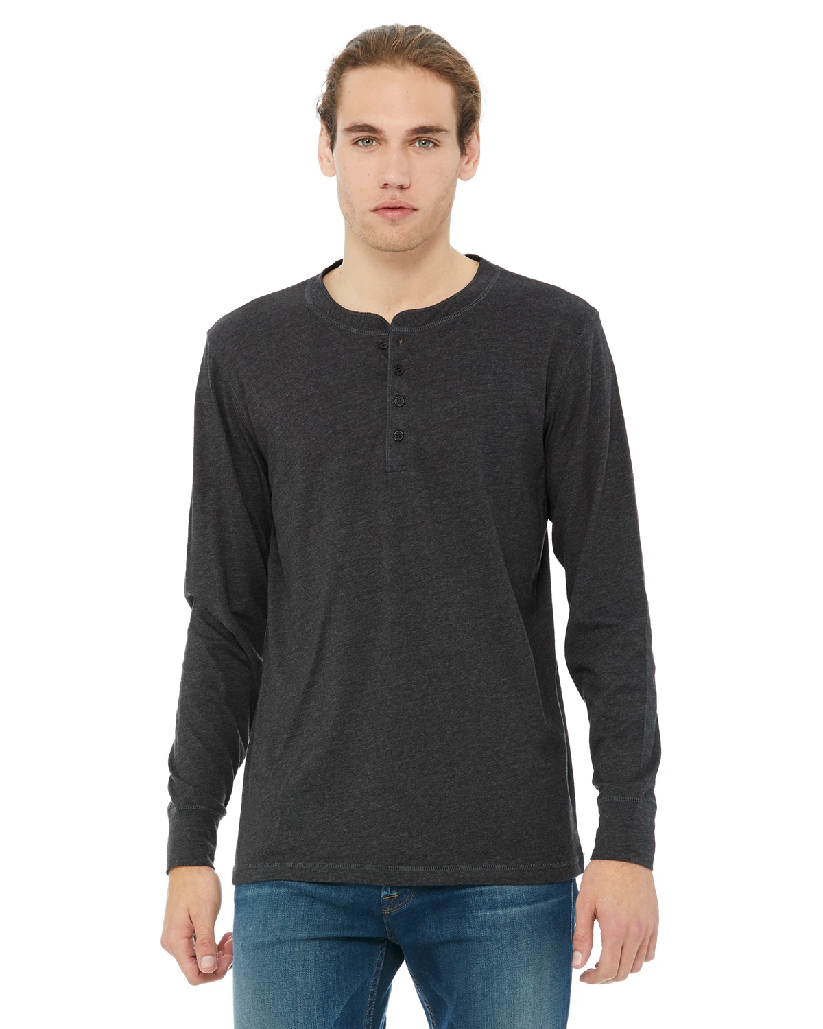 Men's Jersey Long-Sleeve Henley 9 Men's Jersey Long-Sleeve Henley - Image 7