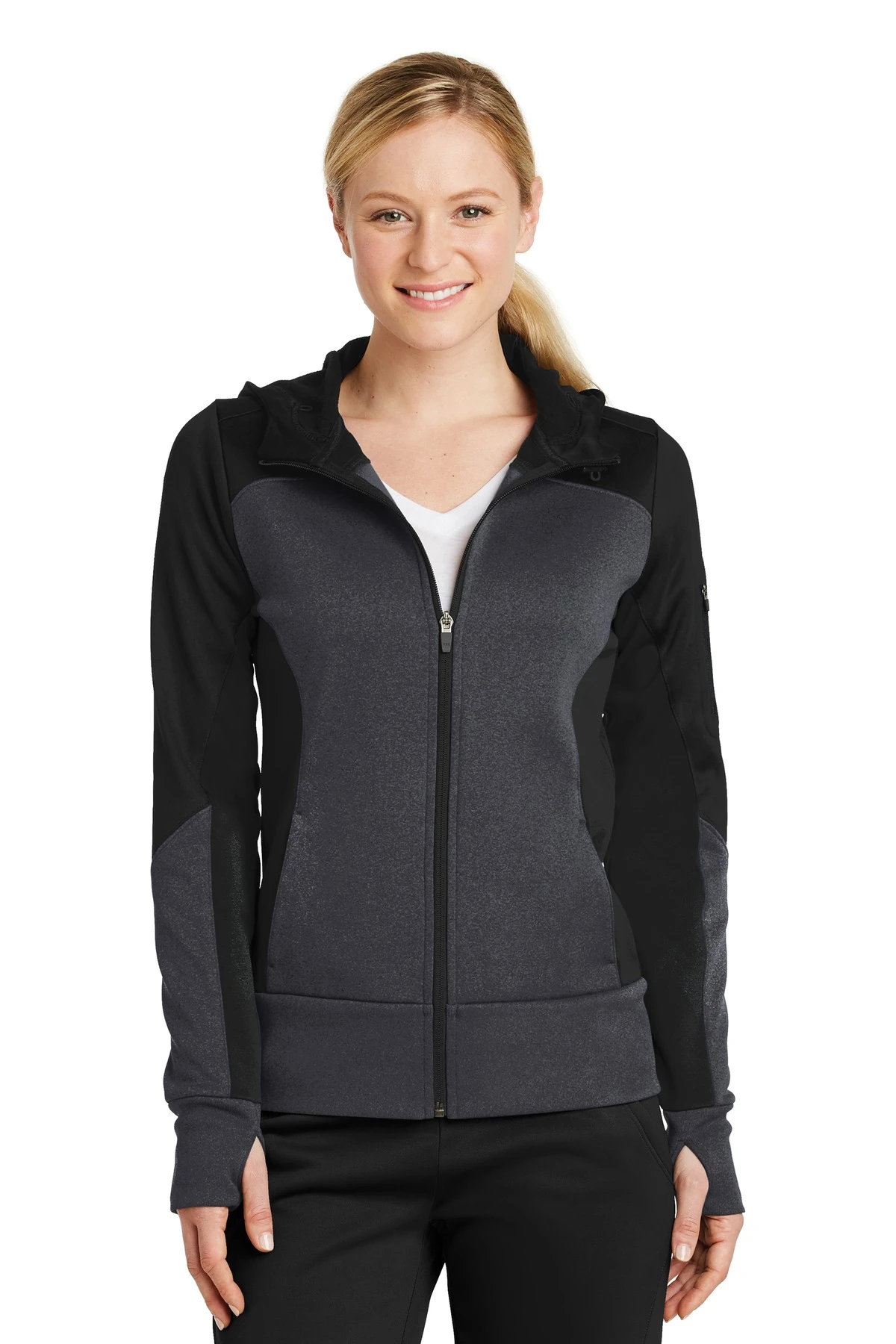 Ladies Tech Fleece Colorblock Full-Zip Hooded Jacket 8 Ladies Tech Fleece Colorblock Full-Zip Hooded Jacket - Image 6
