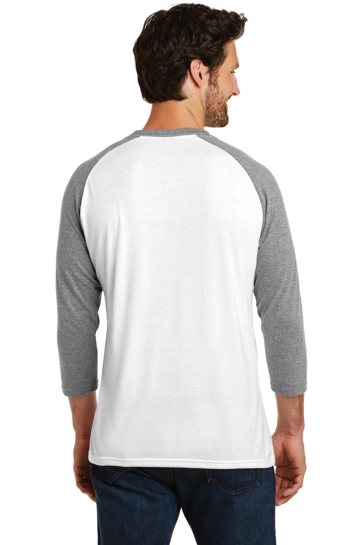District Unisex Perfect Tri 3/4-Sleeve Raglan 4 District Unisex Perfect Tri 3/4-Sleeve Raglan - Image 2