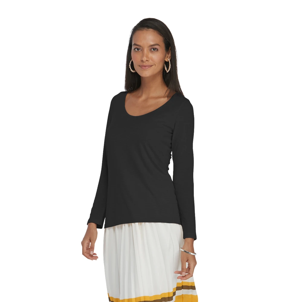 Platinum Ladies Tri-Blend Long Sleeve Scoop Neck Tee 11 Platinum Ladies Tri-Blend Long Sleeve Scoop Neck Tee - Image 9