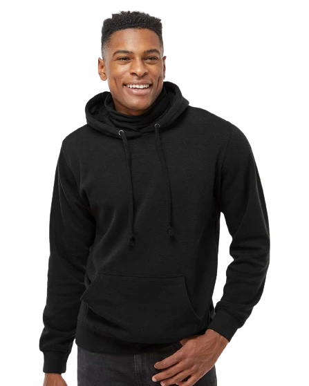 Adult Unisex Gaiter Fleece Hooded Sweatshirt 3 Adult Unisex Gaiter Fleece Hooded Sweatshirt