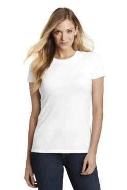 District Ladies' Fitted Perfect Tri Tee -Jiffyshirts Sales Store 8304b6eb5aa0ef
