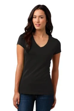 District Ladies' Junior Soft Wash V-Neck Tee 23 District Ladies' Junior Soft Wash V-Neck Tee -Jiffyshirts Sales Store 836dc780a46266