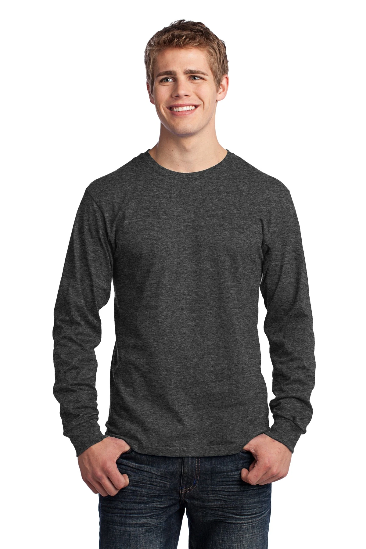 Unisex Long Sleeve Core Cotton Tee 11 Unisex Long Sleeve Core Cotton Tee - Image 9