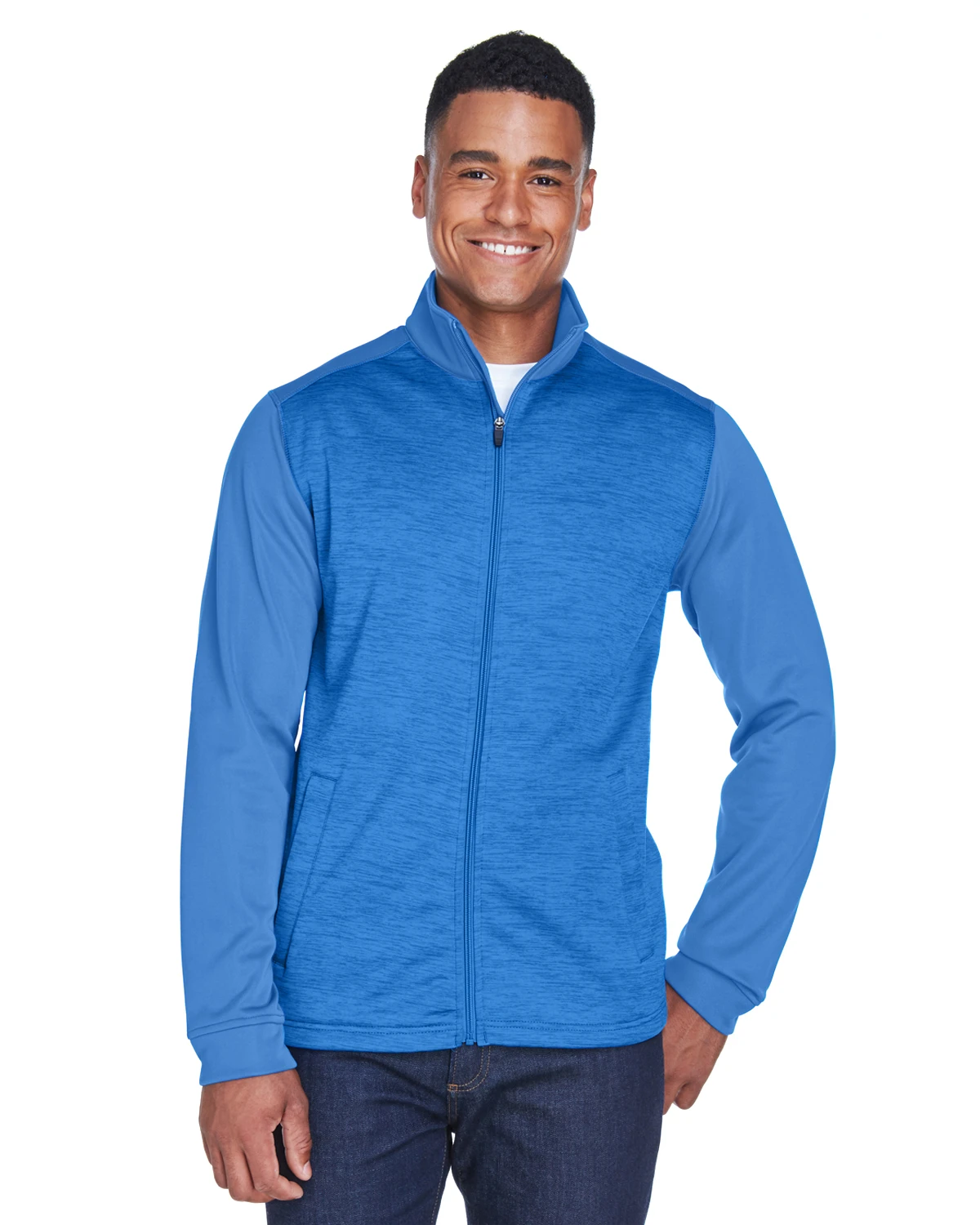 Men's Newbury Colorblock Mélange Fleece Full-Zip 8 Men's Newbury Colorblock Mélange Fleece Full-Zip - Image 6