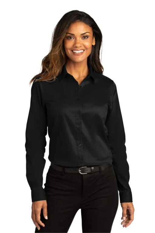 Ladies Long Sleeve SuperPro React Twill Shirt -Jiffyshirts Sales Store 8555c8df2e0c70