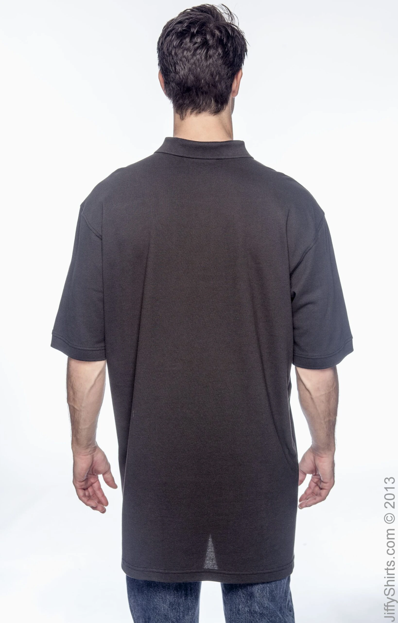 Unisex Men's Tall 6 Oz. Ringspun Cotton Piqué Short-Sleeve Polo 6 Unisex Men's Tall 6 Oz. Ringspun Cotton Piqué Short-Sleeve Polo - Image 4