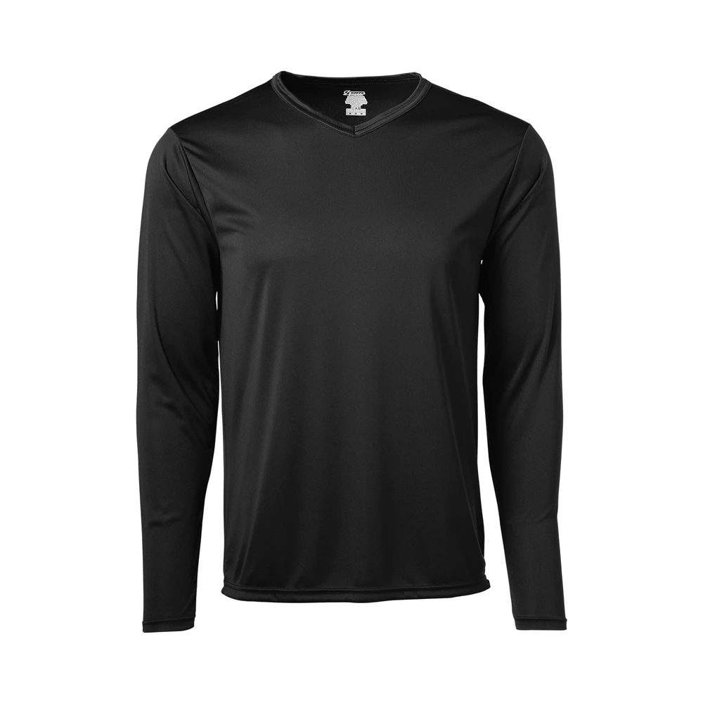 Adult Unisex USA Made Long Sleeve V-Neck Tee 4 Adult Unisex USA Made Long Sleeve V-Neck Tee - Image 2