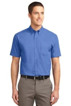 Tall Short Sleeve Easy Care Shirt -Jiffyshirts Sales Store 8644fb070b594e