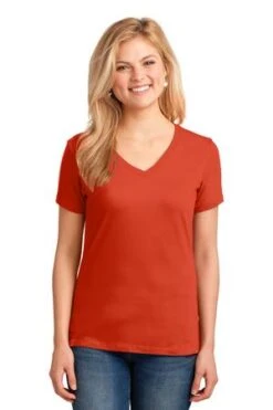 Ladies Core Cotton V-Neck Tee 35 Ladies Core Cotton V-Neck Tee -Jiffyshirts Sales Store 8653f394ec0490