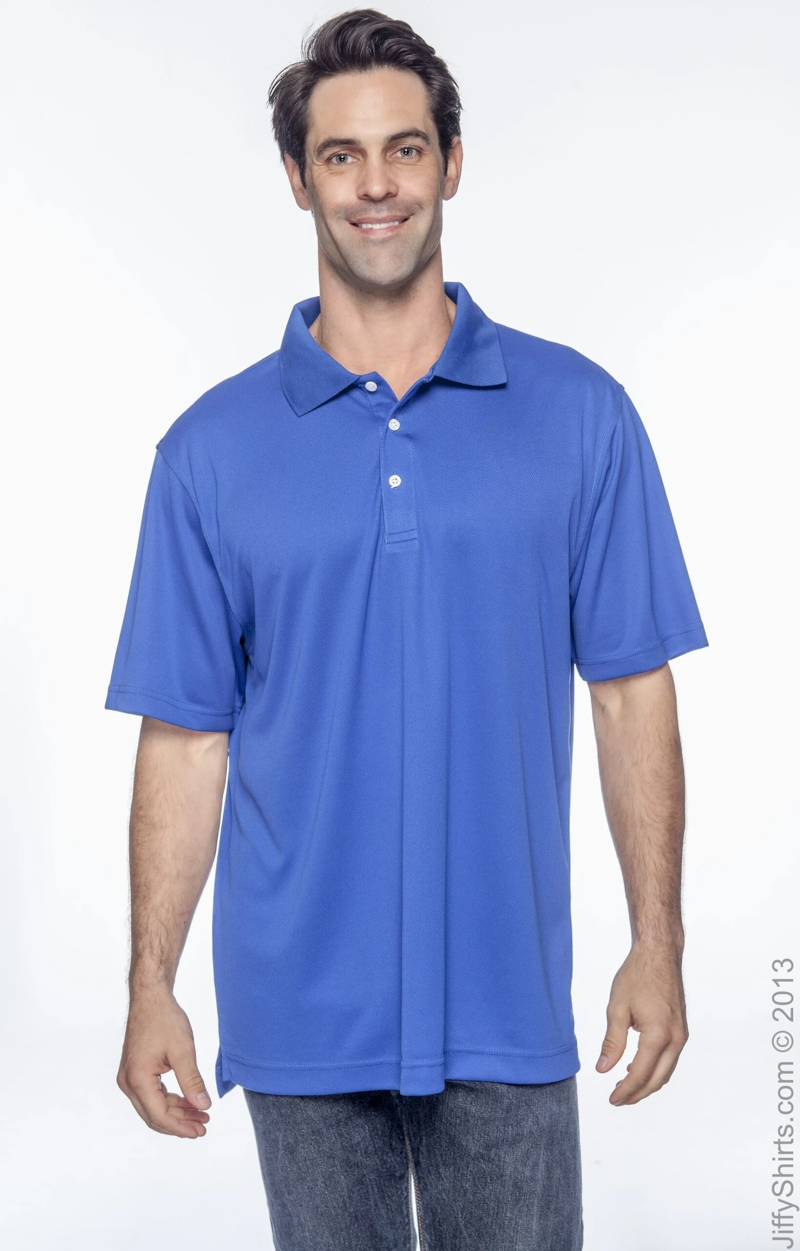 Men's Double Mesh Polo 9 Men's Double Mesh Polo - Image 7