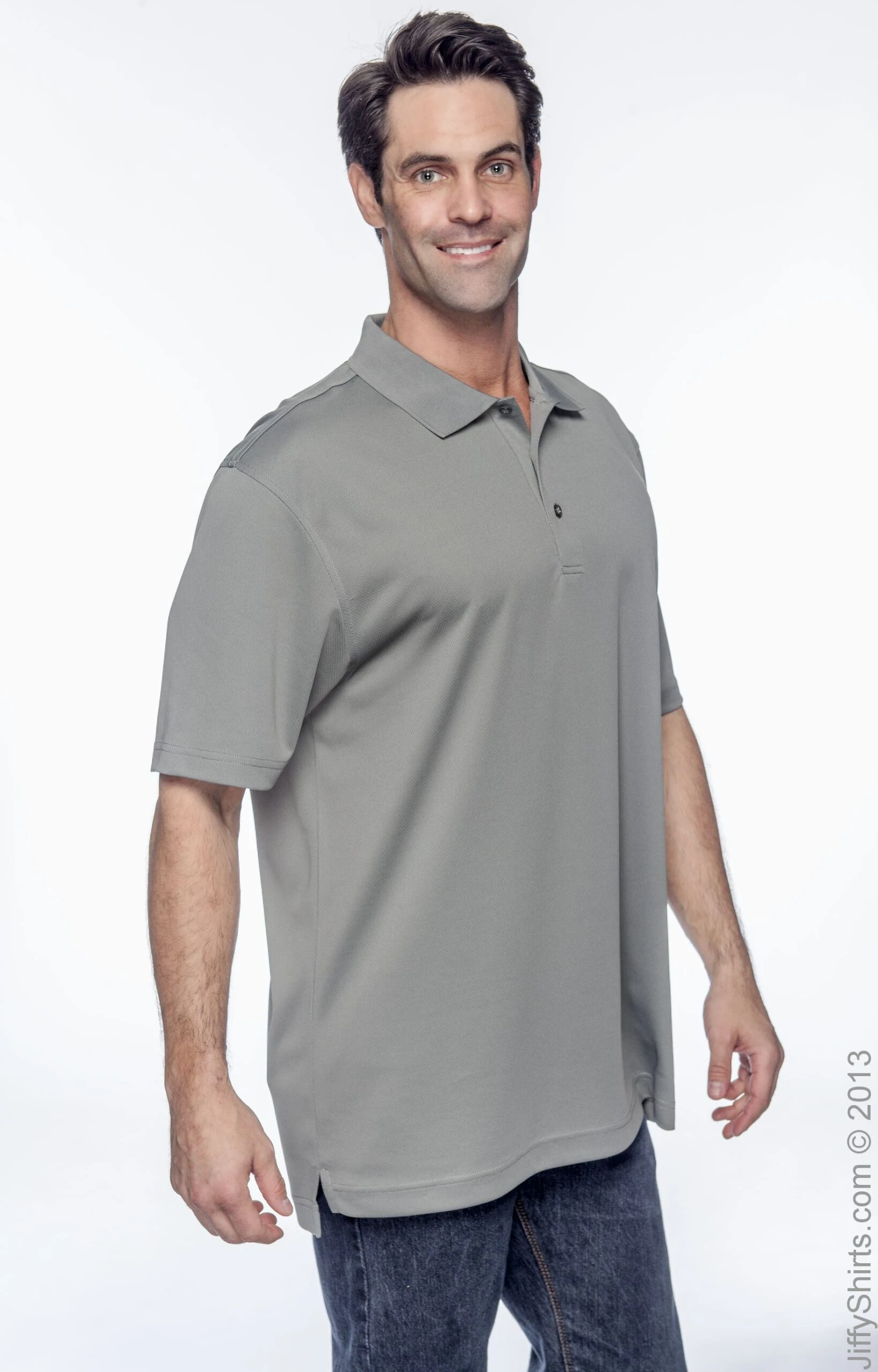 Men's Double Mesh Polo 5 Men's Double Mesh Polo - Image 3