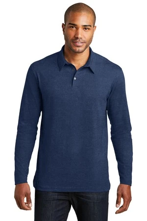 Long Sleeve Meridian Cotton Blend Polo 3 Long Sleeve Meridian Cotton Blend Polo