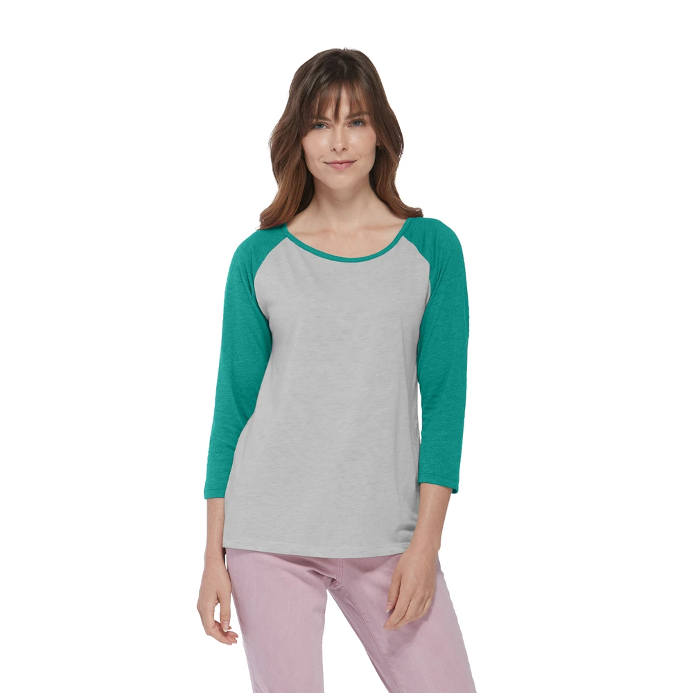 Platinum Ladies Tri-Blend 3/4 Sleeve Raglan Tee 18 Platinum Ladies Tri-Blend 3/4 Sleeve Raglan Tee - Image 16