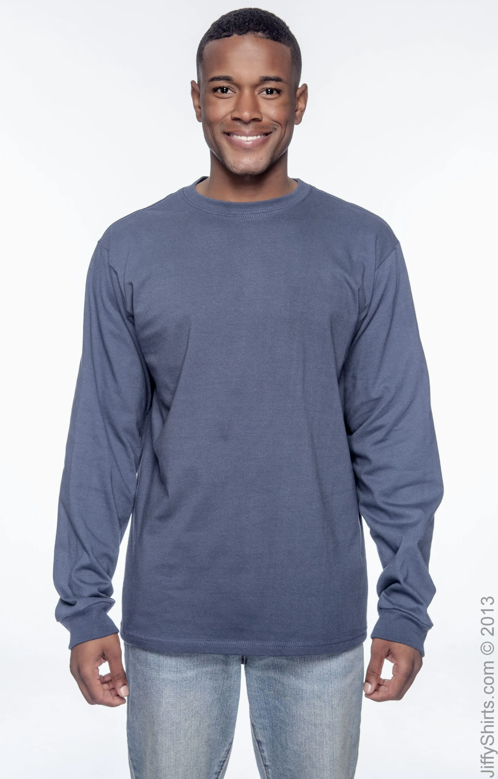 Men's 5.5 Oz., 100% Organic Cotton Classic Long-Sleeve T-Shirt 10 Men's 5.5 Oz., 100% Organic Cotton Classic Long-Sleeve T-Shirt - Image 8