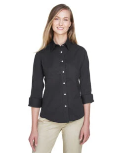 Ladies' Perfect Fit™ 3/4-Sleeve Stretch Poplin Blouse 15 Ladies' Perfect Fit™ 3/4-Sleeve Stretch Poplin Blouse -Jiffyshirts Sales Store 881fc7aad40ba6