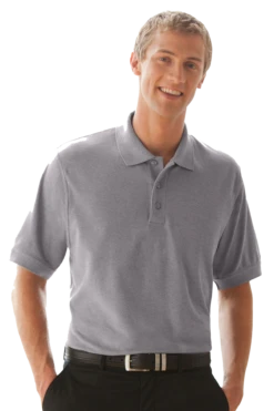 Unisex Soft-Blend Double-Tuck Pique Polo -Jiffyshirts Sales Store 88cfa13d1b8386