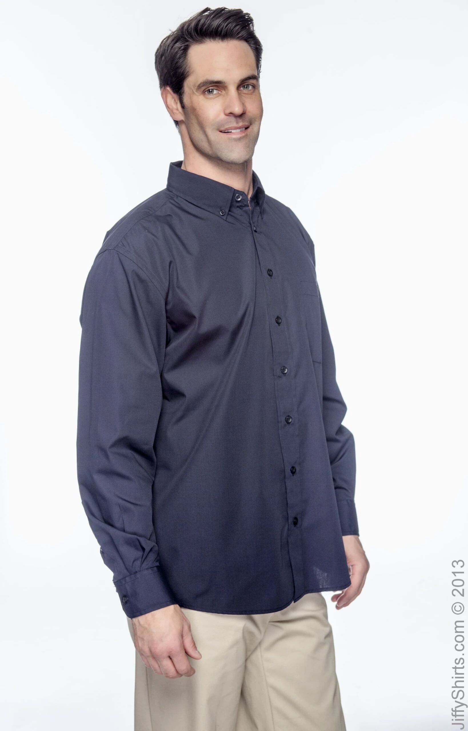 Men's 3.1 Oz. Essential Poplin 5 Men's 3.1 Oz. Essential Poplin - Image 3
