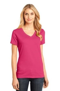 District Ladies' Perfect Weight V-Neck Tee 32 District Ladies' Perfect Weight V-Neck Tee -Jiffyshirts Sales Store 895c7bfe4814eb