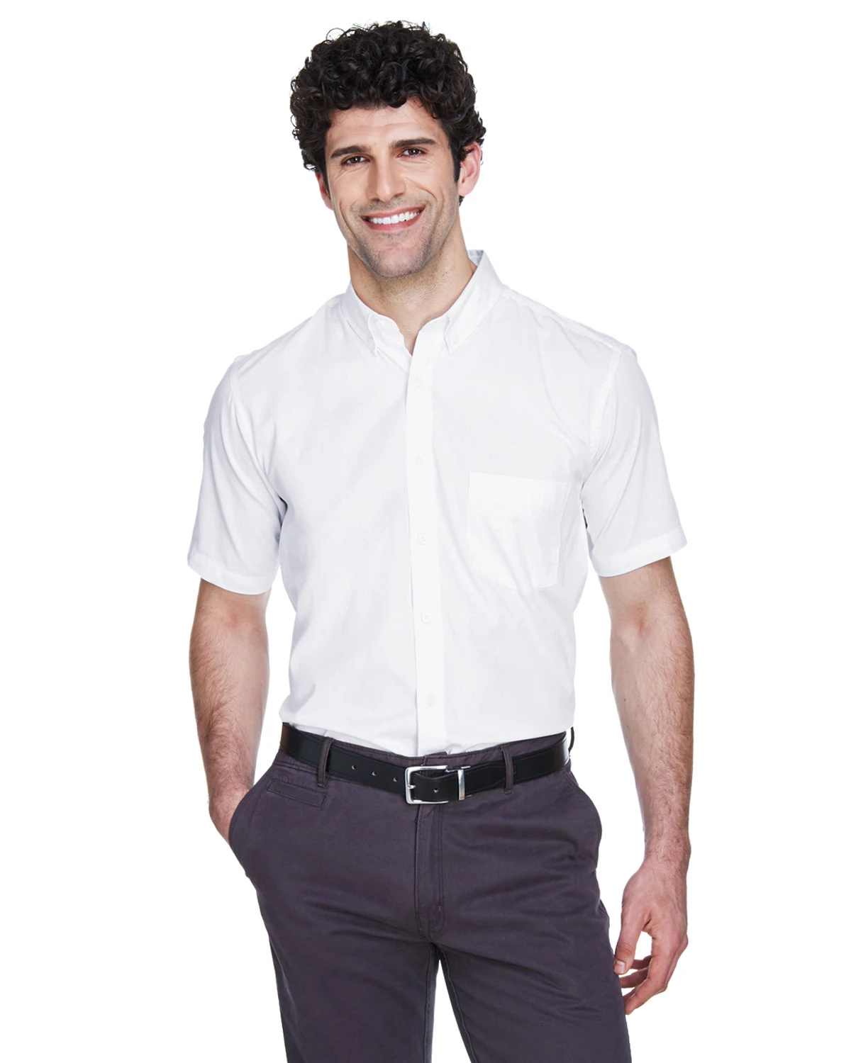 Men's Optimum Short-Sleeve Twill Shirt 6 Men's Optimum Short-Sleeve Twill Shirt - Image 4
