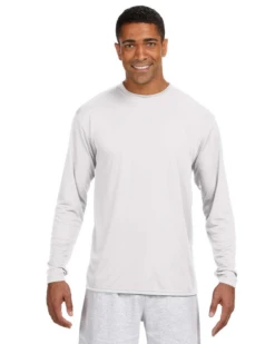 Men's Cooling Performance Long Sleeve T-Shirt -Jiffyshirts Sales Store 89a3bb061f726e