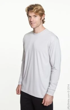 Men's Cooling Performance Long Sleeve T-Shirt -Jiffyshirts Sales Store 8EC257E203F609