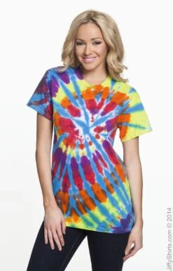 Unisex Short Sleeve Rainbow Cut-Spiral T-Shirt
