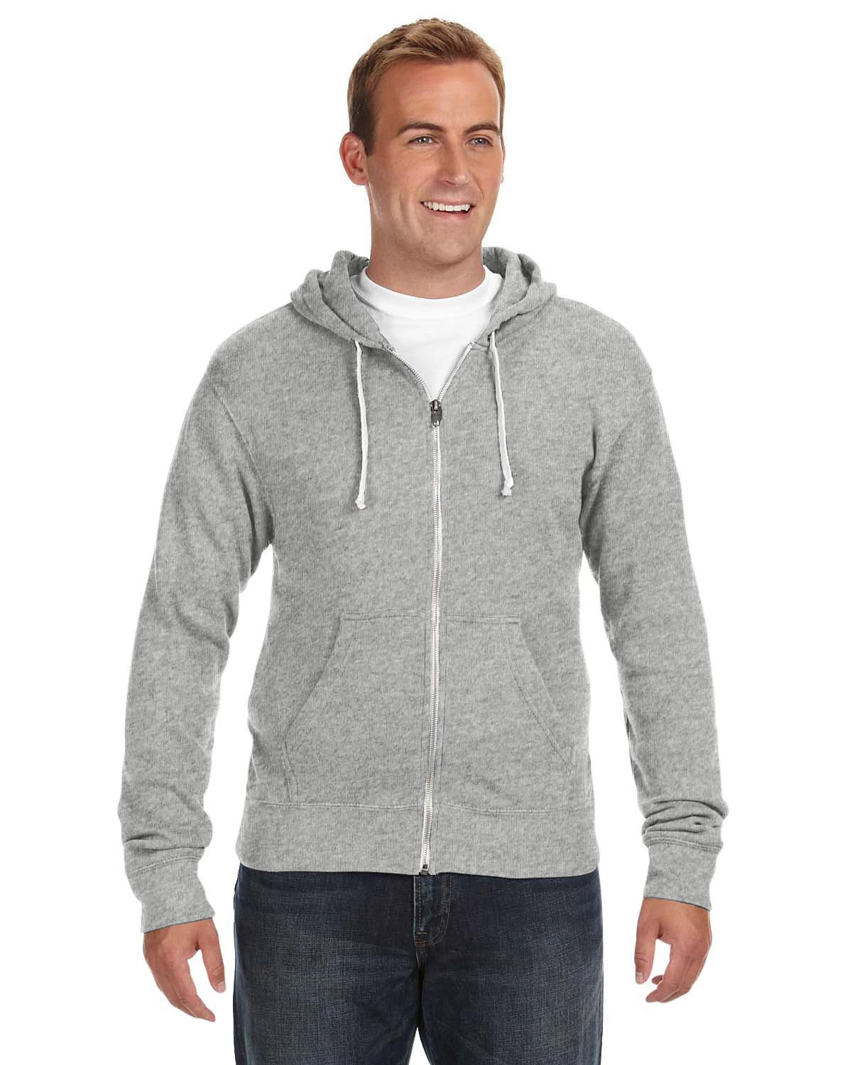 Adult Unisex Triblend Full-Zip Fleece Hood 6 Adult Unisex Triblend Full-Zip Fleece Hood - Image 4