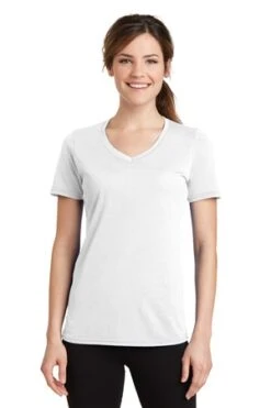 Ladies Performance Blend V-Neck Tee -Jiffyshirts Sales Store 8a9610b117b7af