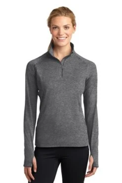 Ladies Sport-Wick Stretch 1/2-Zip Pullover -Jiffyshirts Sales Store 8a9a253e0f35c0