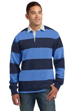 Classic Long Sleeve Rugby Polo -Jiffyshirts Sales Store 8ab22f8f56f311
