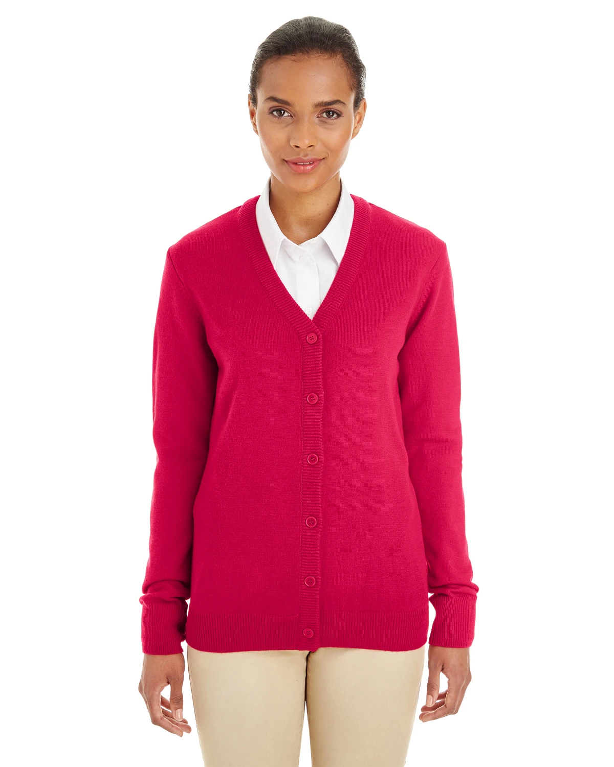 Ladies' Pilbloc™ V-Neck Button Cardigan Sweater 3 Ladies' Pilbloc™ V-Neck Button Cardigan Sweater