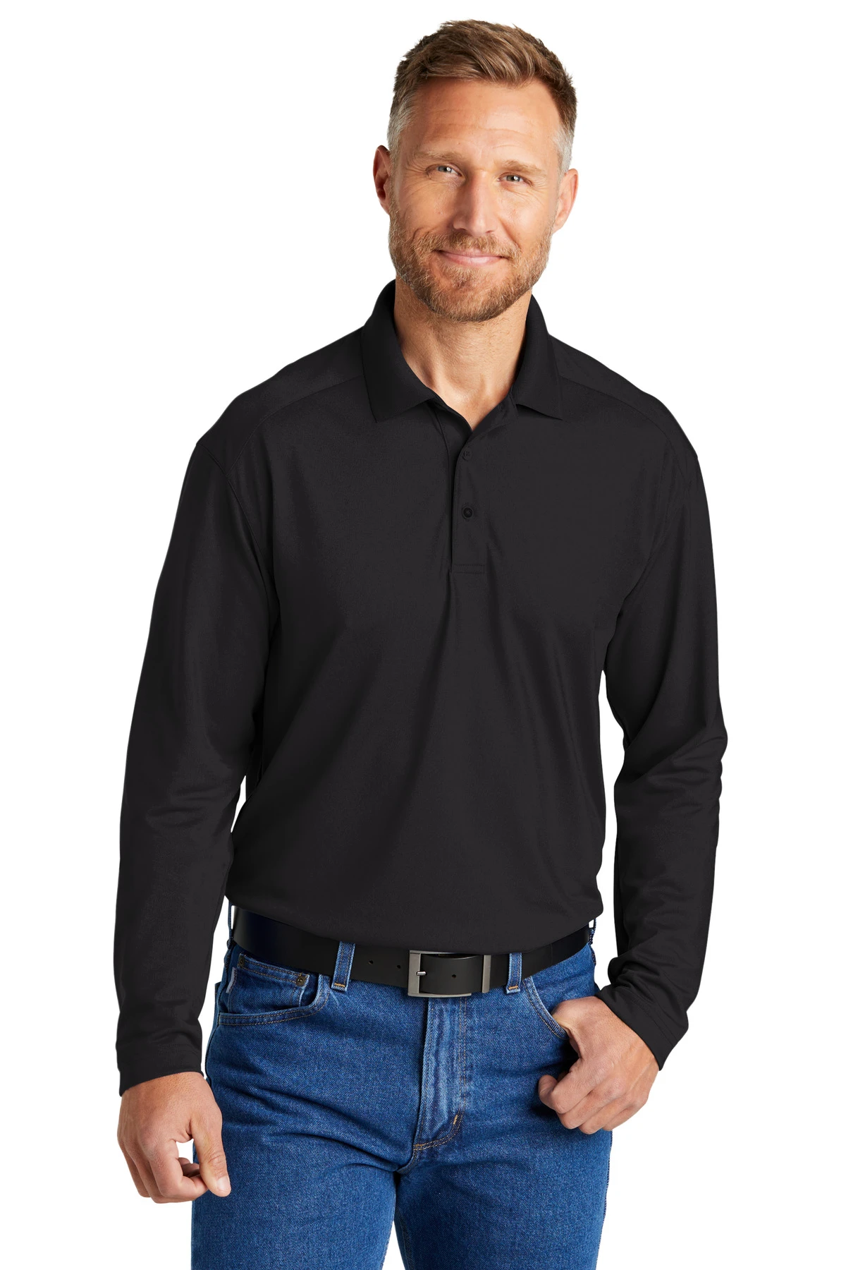 Unisex Select Lightweight Snag-Proof Long Sleeve Polo 3 Unisex Select Lightweight Snag-Proof Long Sleeve Polo